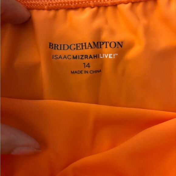 Isaac Mizrahi Bridgehampton Convertible Back Swimsuit Coral Sz 14 - Picture 3 of 5